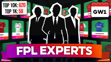 FPL GW1 Experts Data